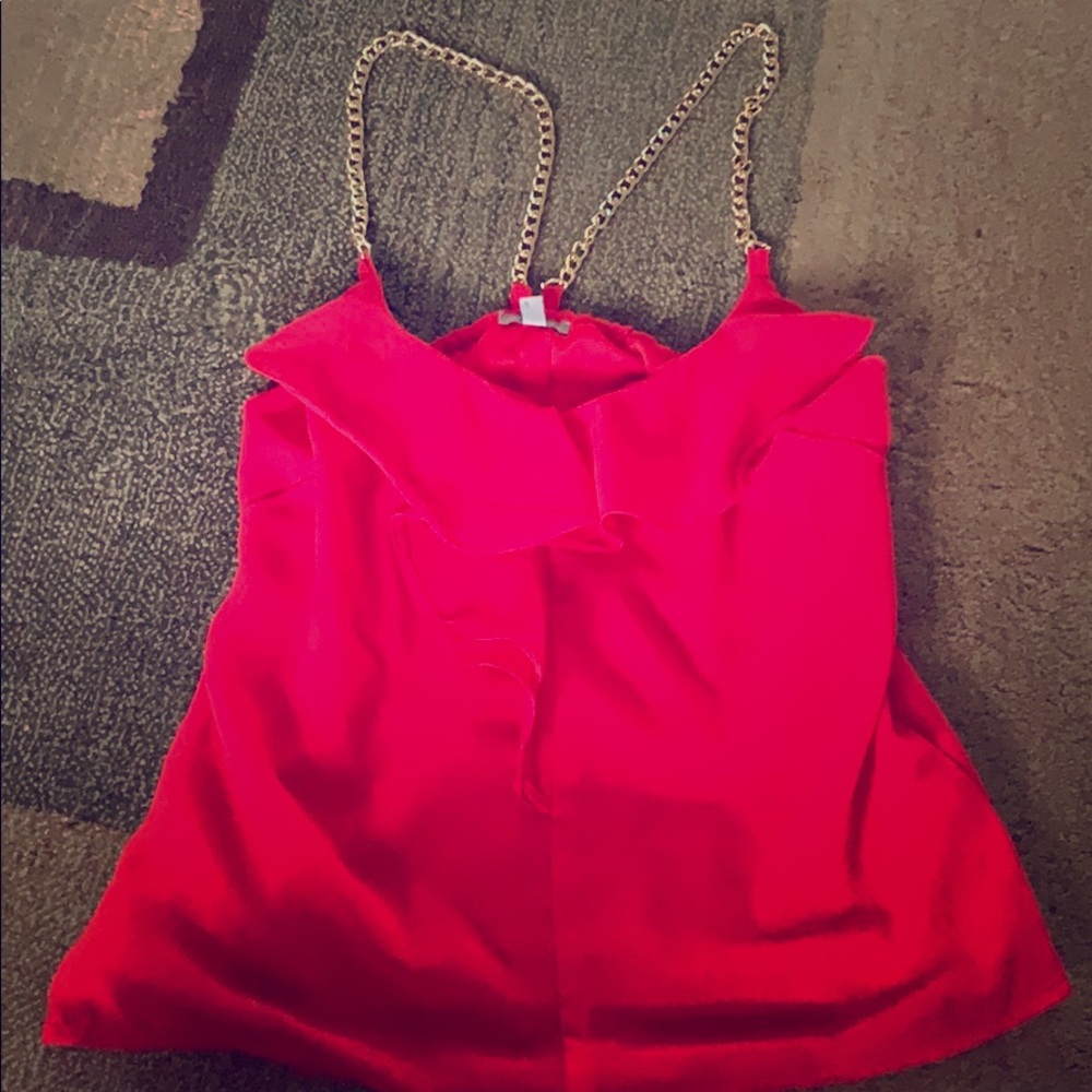 Red Charlotte Russe tank top